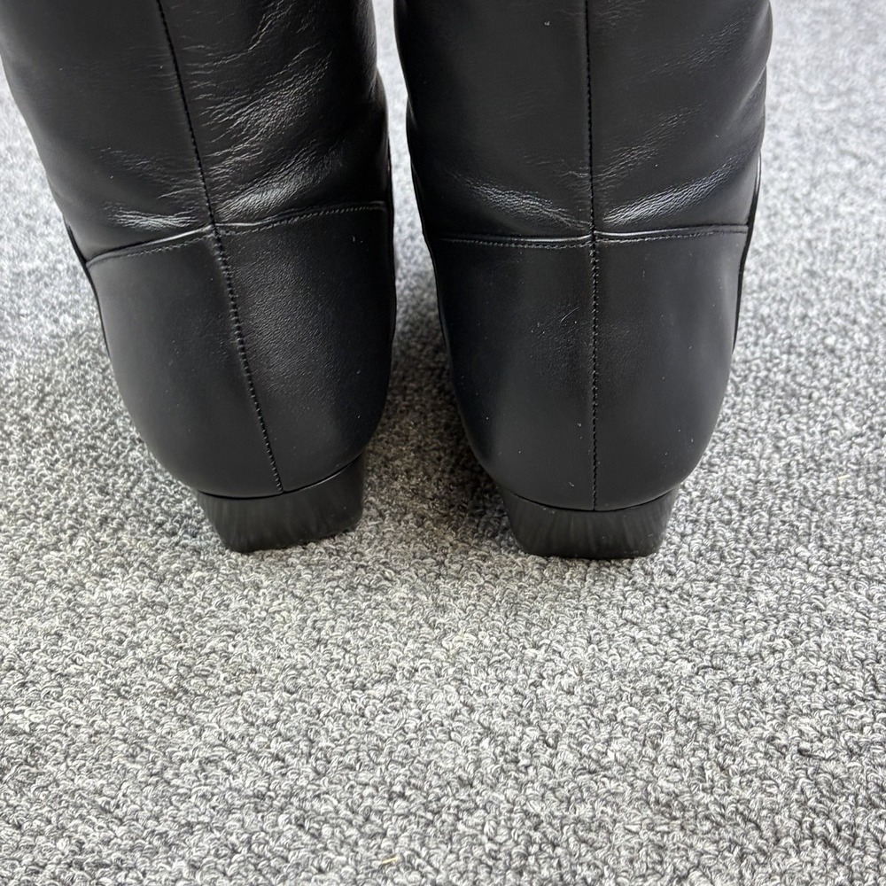 Banana Republic Italian Leather Tall Knee High Boots Black Women's Size 7 - Picture 7 of 13
